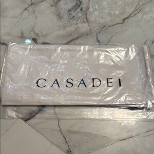 Casadei White Dust Shoe Bag NEW